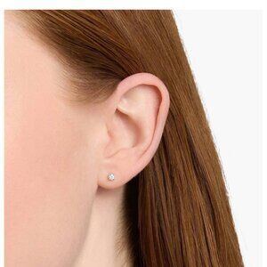 Diamond Stud Earrings in 14k White Gold, 1/5 Ct. Tw., Blue Nile, New